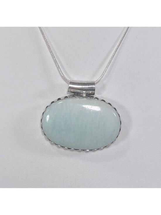 Jewelry - Hemimorphite Oval 925 Gemstone Pendant